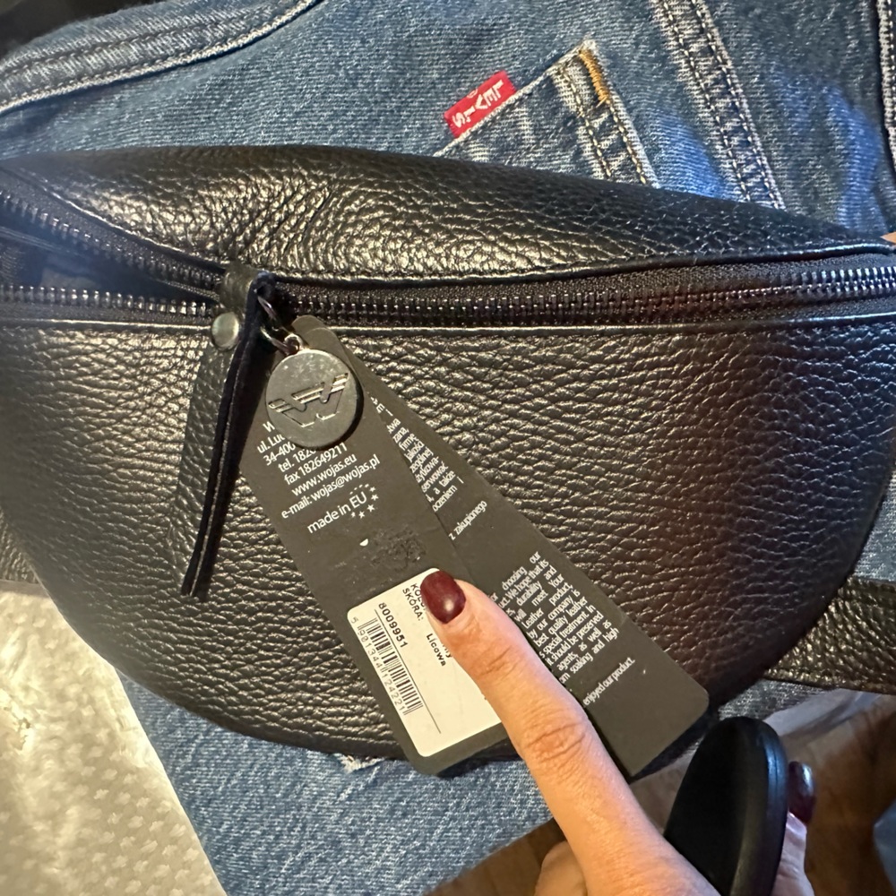 Black fanny pack from Poland